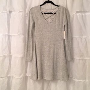 Adorable sweater dress grey